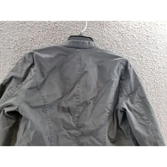 Free People Ruffles Romance Jacket Women's S Washed Black Flap Pockets Open L/S+ - Picture 13 of 15